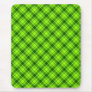 Green Tartan Chequered Plaid Pattern-57578 Mouse Pad