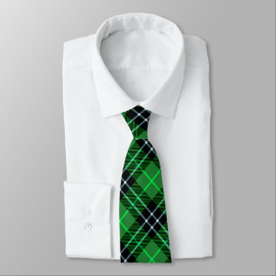 Green Tartan Scottish Plaid  Tie