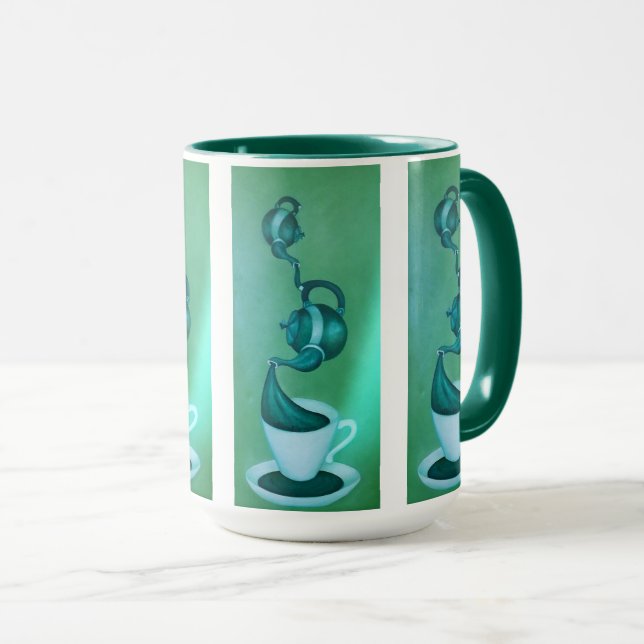 Green Tea Art Mug (Front Right)