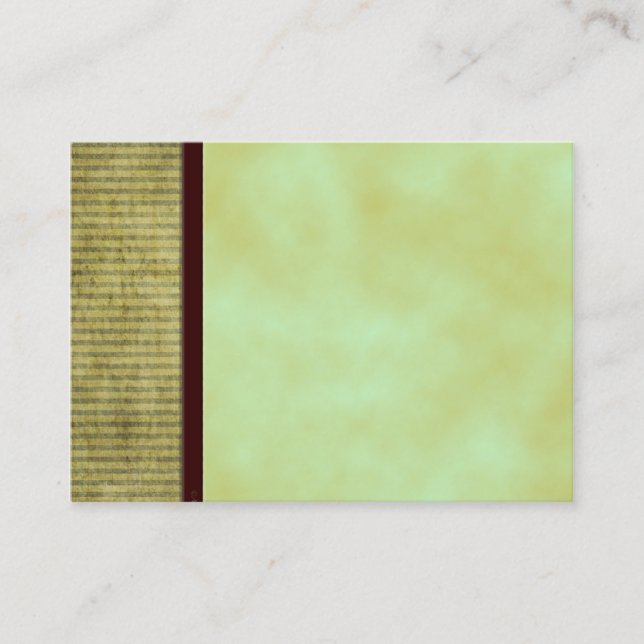 Green Tea Blank Craft Tag Card (Front)