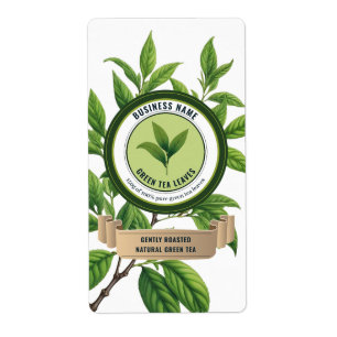 Green Tea Label Templates
