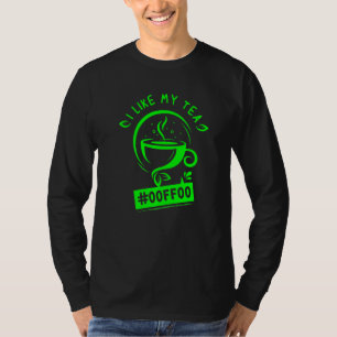 Green Tea Lover Software Engineer Programmer Nerd T-Shirt