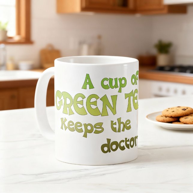 Green Tea Mug - Fun Gift Idea for Green Tea Lover (Green tea mug! 🍵)