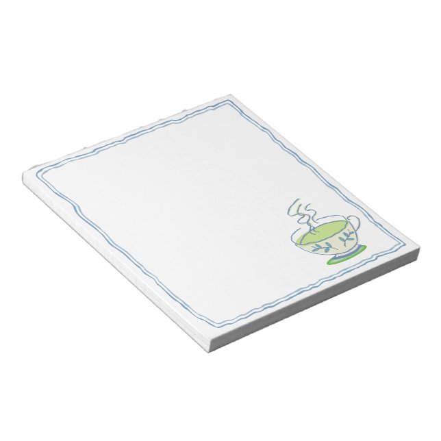 Green Tea Small Notepad (Angled)