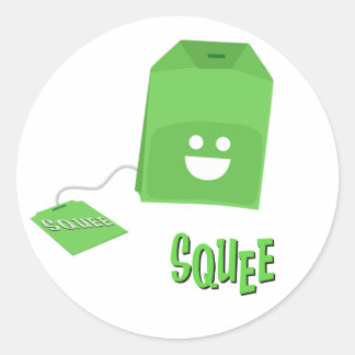 Green Tea Squee-Bag Sticker