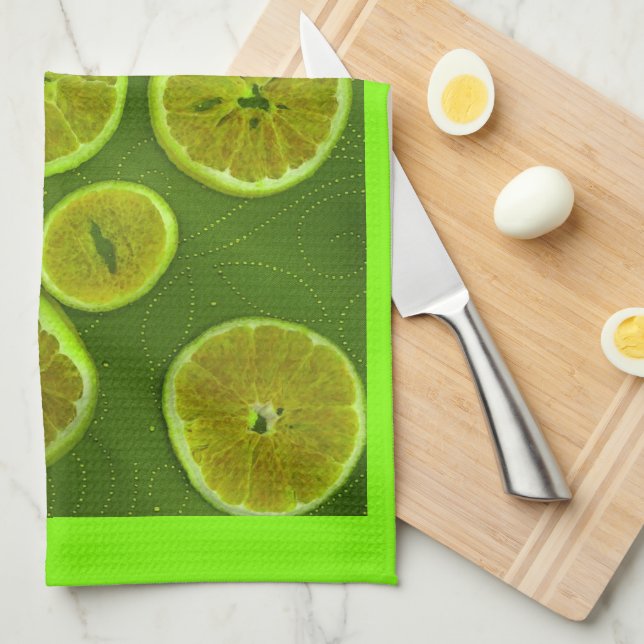 Green Tea Towel (Quarter Fold)