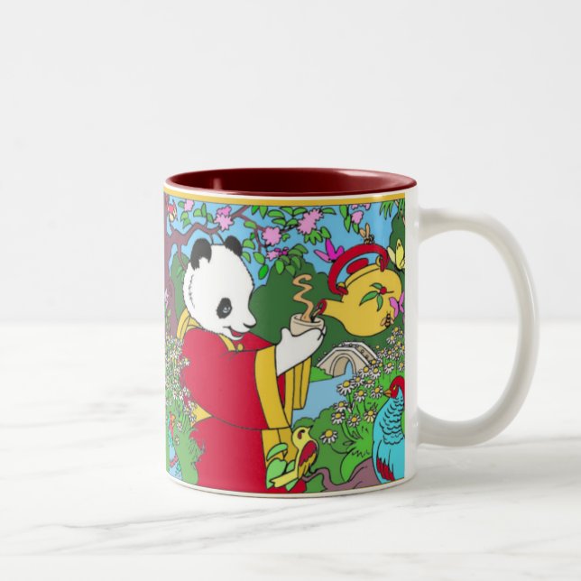 Green Tea Two-Tone Coffee Mug (Right)