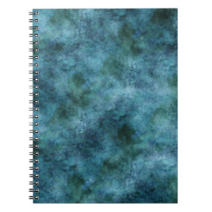 Green Teal Aqua Blue Earth Ocean Marble Abstract Notebook