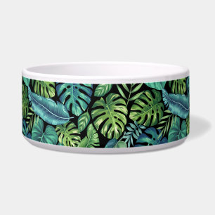 Green & Teal Tropical Palm Banana Monstera Leaves