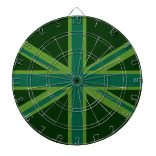 Green Teal Union Jack Flag Style Background Dartboard