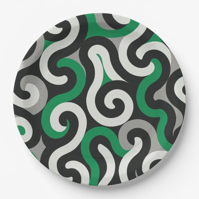 Green Team Paper Plate (Front)