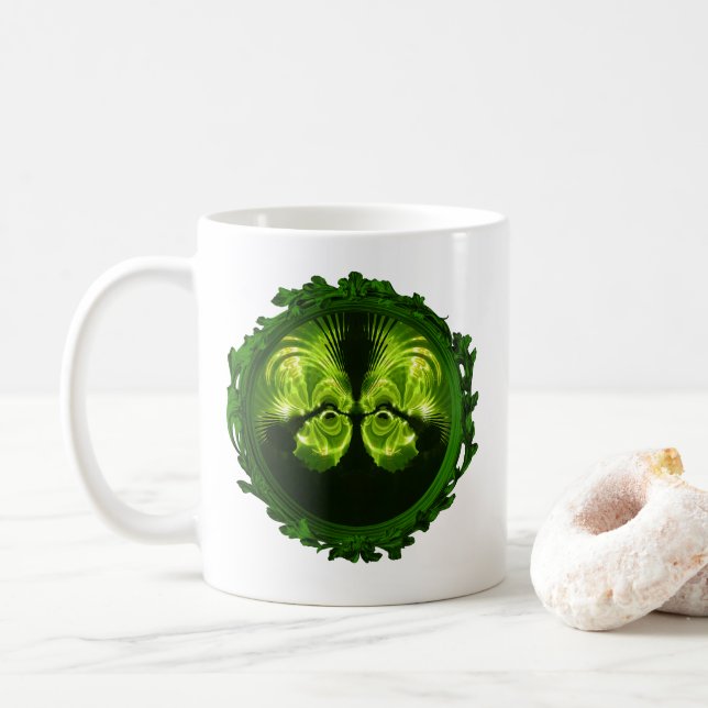 Green Temple Coffee Mug (With Donut)