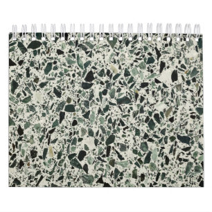 Green Terrazzo Calendar