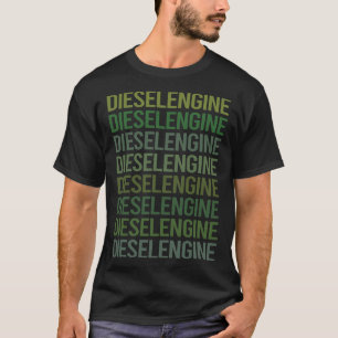 Green Text Diesel Engine T-Shirt
