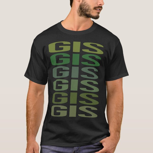 Green Text GIS T-Shirt (Front)