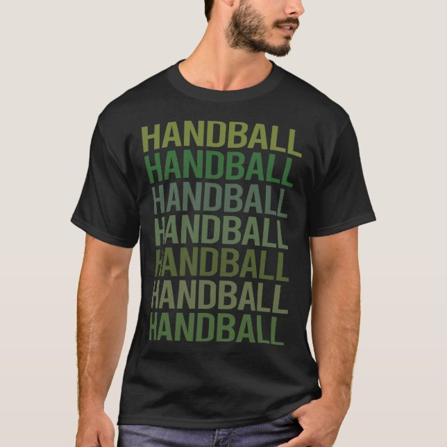 Green Text Handball T-Shirt (Front)