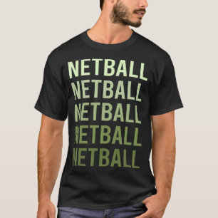 Green Text Netball T-Shirt