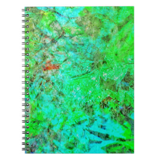 Green texture abstract Spiral Photo Notebook,Rosy  Notebook