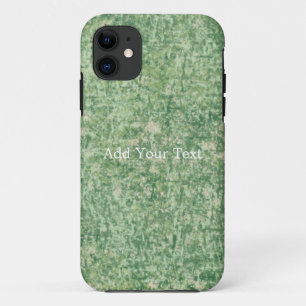Green Textured Background by Shirley Taylor iPhone 11 Case