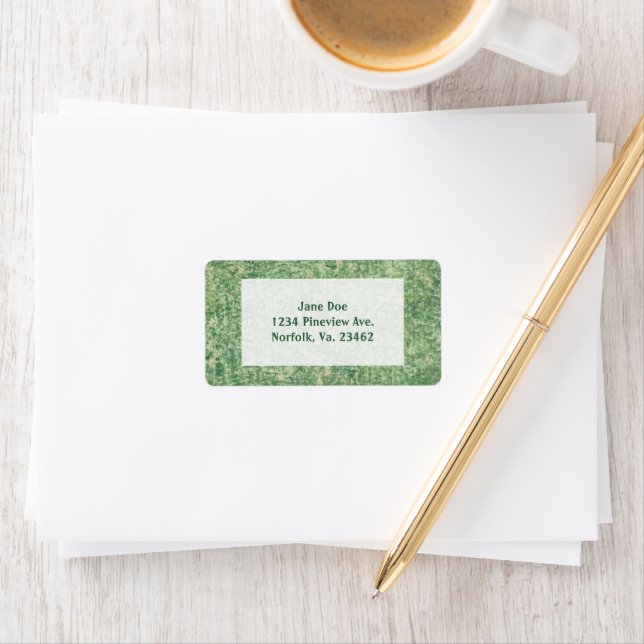Green Textured Background by Shirley Taylor Label (Insitu)