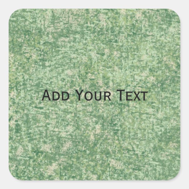 Green Textured Background by Shirley Taylor Square Sticker (Front)