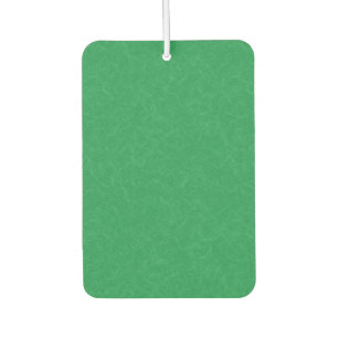 Green textured surface with swirling pattern car air freshener