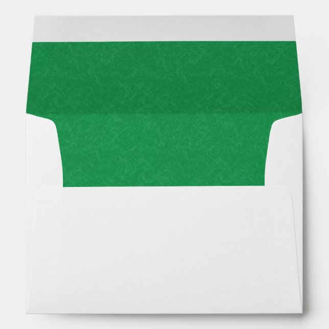 Green textured surface with  swirling pattern envelope (Back (Bottom))