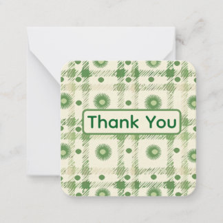 Green Thank You Card
