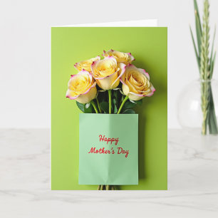 Green Theme Mothers Day Card
