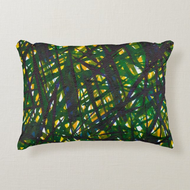 Green Thicket II Decorative Cushion (Front)