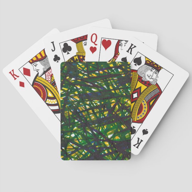 Green Thicket II Playing Cards (Back)