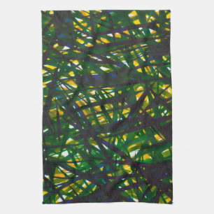 Green Thicket II Tea Towel
