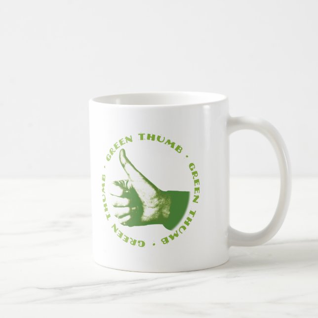 Green Thumb Coffee Mug (Right)
