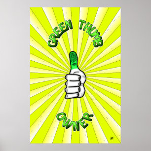 Green thumb (gardening) poster