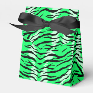 Green Tiger Animal Skin Pattern Design Favour Box
