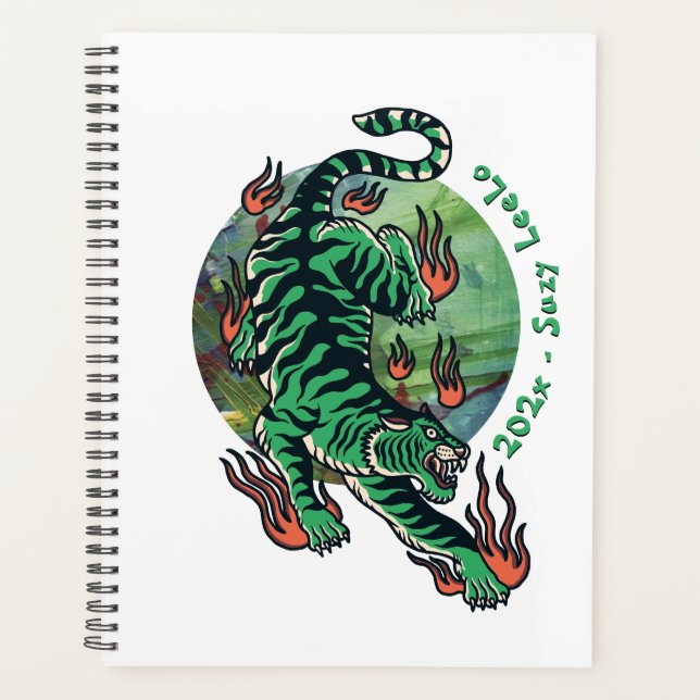 Green Tiger Planner (Front)