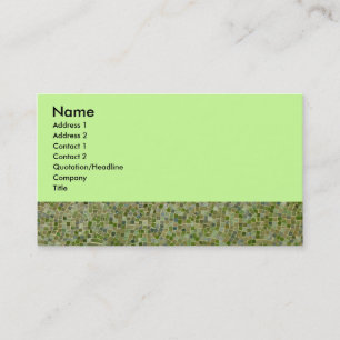 Green Tile Business Card