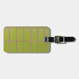 Green tile structure luggage tag