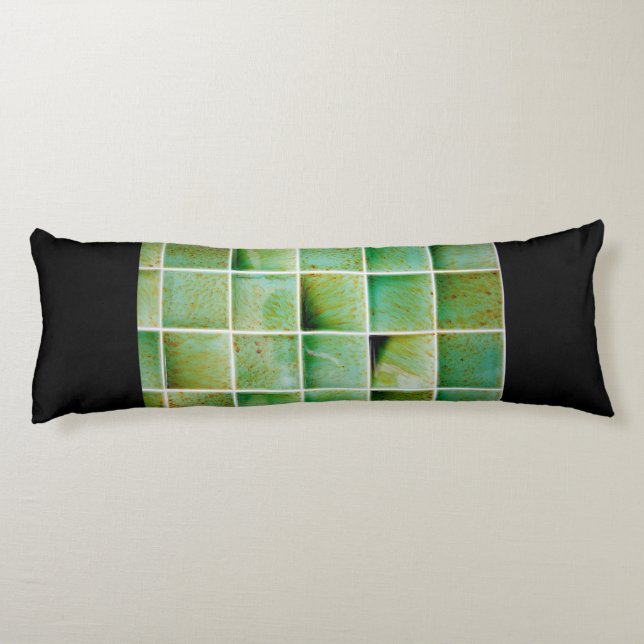 Green tiles body cushion (Back)