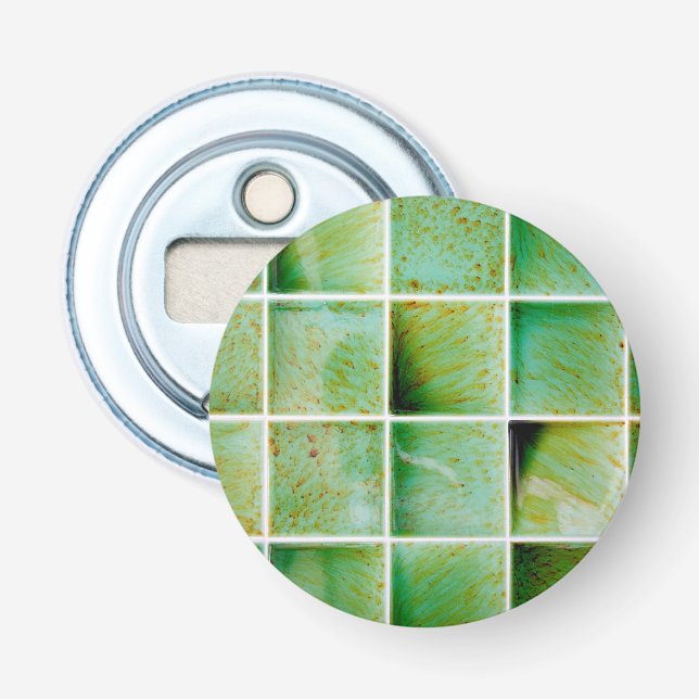 Green tiles bottle opener (Front)