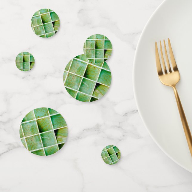 Green tiles confetti (Group)