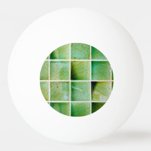 Green tiles ping pong ball