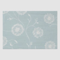Green Tissue Paper with an intricate Floral