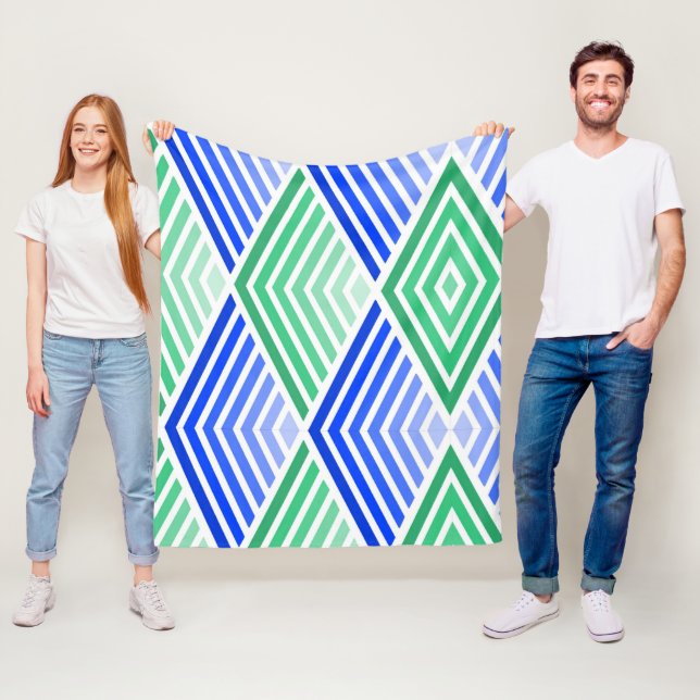 Green to Blue  Fleece Blanket (In Situ)