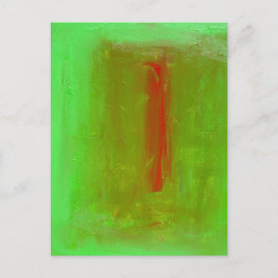 "Green to Red" Josef Albers Homage Postcard Print