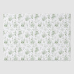 Green Toile De Jouy Vintage Floral Chinoiserie Tissue Paper<br><div class="desc">Transform your celebration with our Olive Green Toile de Jouy Party Decor Collection. This elegant ensemble showcases intricate chinoiserie wildflowers, birds, and butterflies, all meticulously designed to create a sophisticated and timeless atmosphere. With detailed florals and a rich olive green palette, this collection adds a touch of refined beauty to...</div>