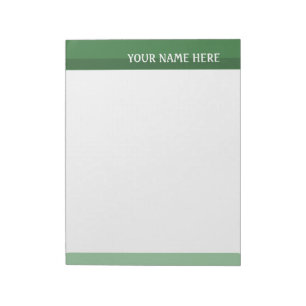 Green Tones Notepad