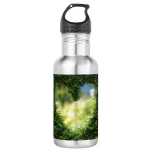 Green Topiary Heart 532 Ml Water Bottle