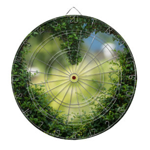 Green Topiary Heart Dartboard