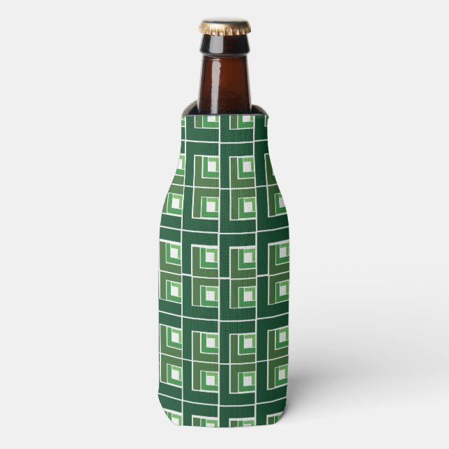Green Topsy Turvy  Bottle Cooler (Bottle Front)